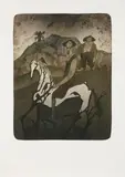Adolf Born, Don Quijote, 1984, lithography, paper