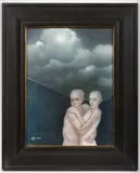Petra Oriešková, Connection, 1982, oil on canvas