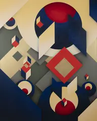 Jan Kaláb, Planets Crossings, 2019, acryllics, canvas