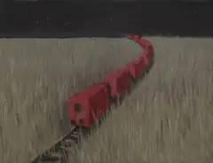 Alice Nikitinová, Train Trips, Around 2002, oil on canvas