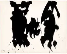 Robert Motherwell, Untitled, c. 1954, Ink on Strathmore paper