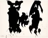 Robert Motherwell, Untitled, c. 1954, Ink on Strathmore paper