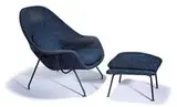 Eero Saarinen, Womb settee, chair and ottoman (3)