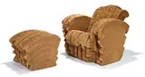 Frank Gehry, Little Beaver chair & ottoman (2)