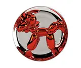 Balloon Dog (Red) by Jeff Koons, 1995, Cast porcelain with red reflective finish, sold Feb 2014