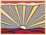 Roy Lichtenstein, Sunrise, 1965, Offset color lithograph on lightweight, white, wove paper