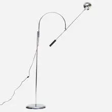 Robert Sonneman, Floor lamp, c. 1965, chrome-plated steel, enameled steel