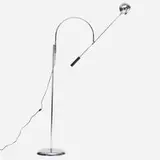 Robert Sonneman, Floor lamp, c. 1965, chrome-plated steel, enameled steel