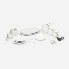Dinnerware service by Raymond Loewy, c. 1954, porcelain, sold Mar 2022