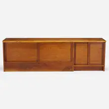 George Nakashima, Conoid headboard, 1963, American black walnut
