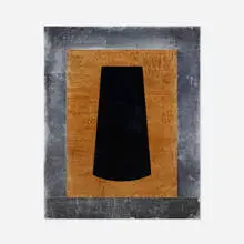 Black Field by Joseph Amar, 1988, oil, pigment and lead on panel, sold Mar 2022