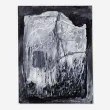 Untitled by Rex Ashlock, 1962, gouache on paper, sold Mar 2022