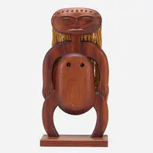 Edwin Scheier, Untitled, c. 1970, guanacaste, cord