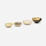Collection of four bowls by Toshiko Takaezu, glazed earthenware, sold Mar 2022