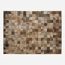 Marc Phillips, Cuadrado carpet, c. 2005, mixed cowhides