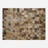 Marc Phillips, Cuadrado carpet, c. 2005, mixed cowhides