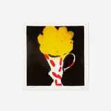 Matisse Flowers and Vase by Donald Sultan, 1998, screenprint in colors, sold Mar 2022