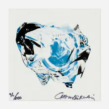 Untitled (from The New York Collection for Stockholm portfolio) by John Chamberlain, 1973, lithograph in colors on mylar, sold Mar 2022
