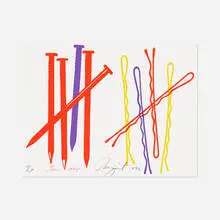 Ten Days (from The New York Collection for Stockholm portfolio) by James Rosenquist, 1973, screenprint in colors, sold Mar 2022