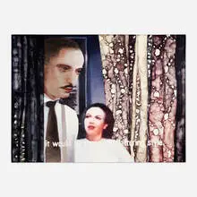 Matt Saunders, Hairdresser #1 (Udo and Elisabeth), 2003, oil on linen