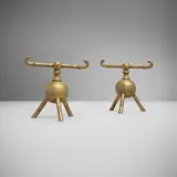 attribution Christopher Dresser, Fire dogs, pair