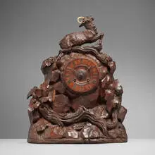 Black Forest, Mantel clock with ram