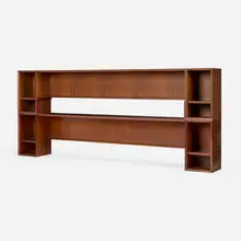 Frank Lloyd Wright, Gallery decks, pair, c. 1955, mahogany