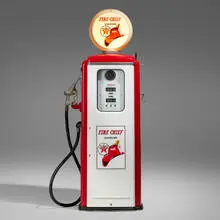 Tokheim, Texaco Fire-Chief gas pump, model 39, c. 1955, enameled steel, aluminum, glass, plastic