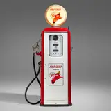 Tokheim, Texaco Fire-Chief gas pump, model 39, c. 1955, enameled steel, aluminum, glass, plastic
