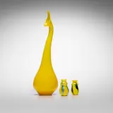 Charles Lotton, Collection of three Mandarin Yellow vases