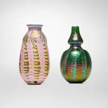 Charles Lotton, Early Zipper vases, set of two