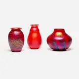 Charles Lotton, Collection of three Early Mandarin Red vases