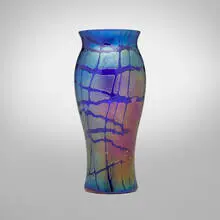 Kralik, Pampas vase, c. 1910, hand-blown glass