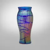 Kralik, Pampas vase, c. 1910, hand-blown glass