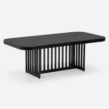 Richard Meier, Dining table, 1982, lacquered maple, glass