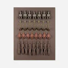 Irving Harper, Untitled (Figures), painted paper construction