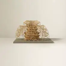Irving Harper, Untitled, toothpick construction