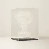 Irving Harper, Untitled, paper construction and monofilament thread suspended in acrylic box