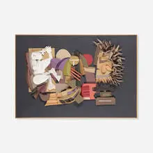 Irving Harper, Untitled, painted paper construction
