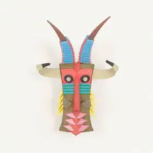 Irving Harper, Untitled (Mask), painted paper construction