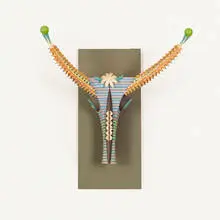 Untitled (Antelope) by Irving Harper, paper and found object construction, sold Jan 2016