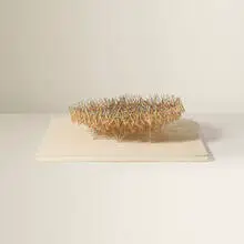 Irving Harper, Untitled, painted toothpick assemblage