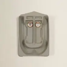 Irving Harper, Untitled (Face), painted found object assemblage