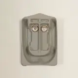 Irving Harper, Untitled (Face), painted found object assemblage