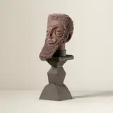 Irving Harper, Untitled (Head on a Pedestal), painted paper construction