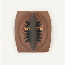 Irving Harper, Untitled (Face), painted paper construction