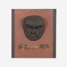 Irving Harper, Untitled (Scheming Man), painted paper and string construction