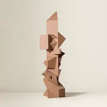 Irving Harper, Untitled, painted paper construction