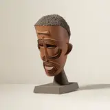 Irving Harper, Untitled (Head), painted paper construction with found objects