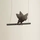 Irving Harper, Untitled (Bird on Swing), painted paper, wire and wood construction
